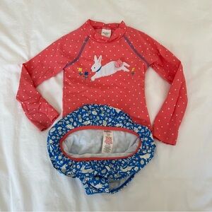 Two bathing suits Boden and Baby Gap 18-24M